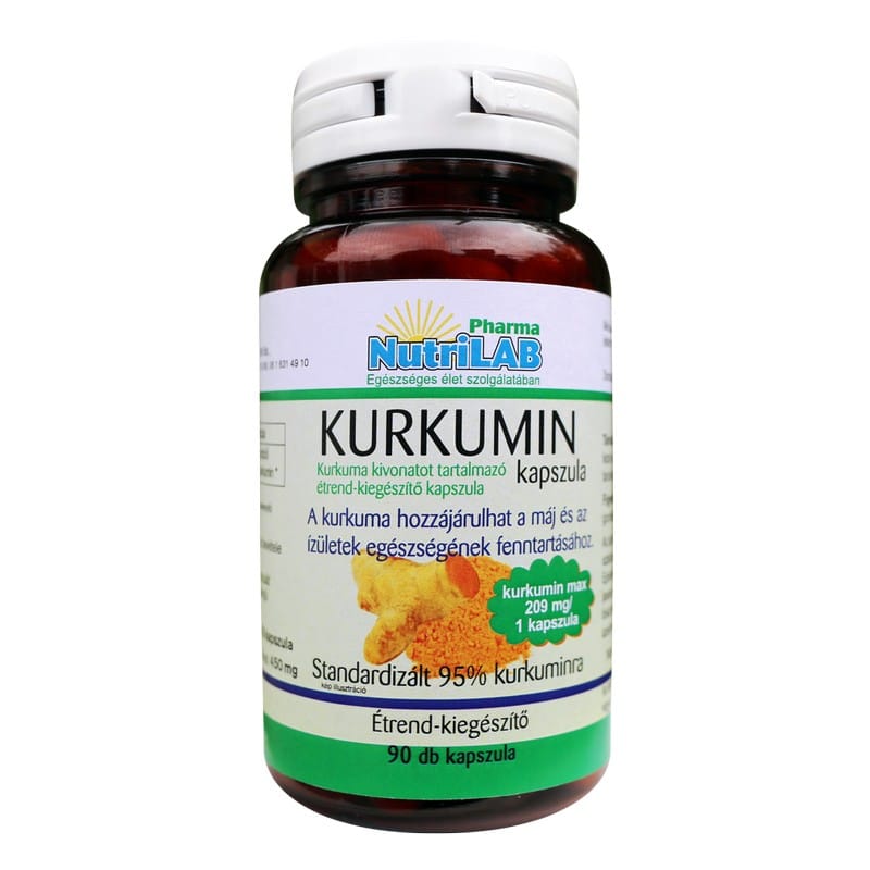 Nutrilab Kurkumin kapszula - 90db 1 Nutrilab Kurkumin kapszula - 90db