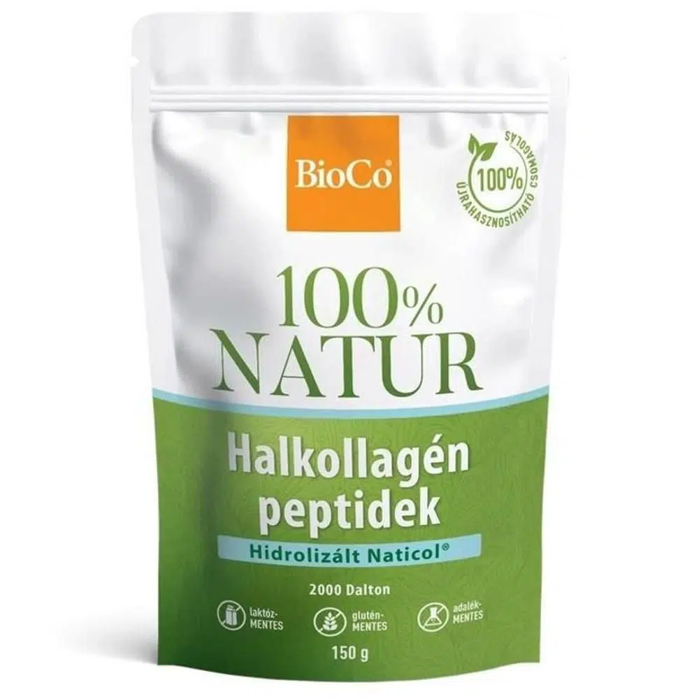 BioCo 100% NATUR Halkollagén peptidek por - 150g 1 BioCo 100% NATUR Halkollagén peptidek por - 150g