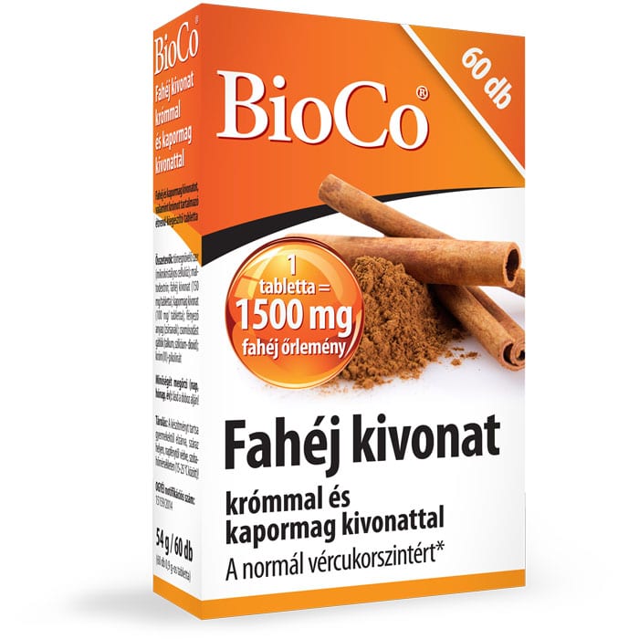 BioCo Fahéj kivonat tabletta - 60db 1 BioCo fahéj tabletta - 60db