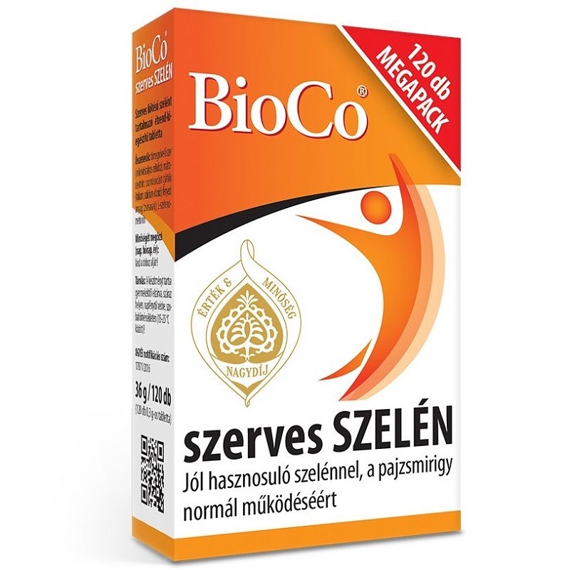 BioCo szerves SZELÉN MEGAPACK - 120db 1 BioCo Szerves szelén megapack - 120db