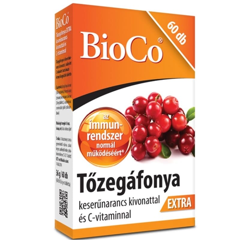 BioCo Tőzegáfonya EXTRA tabletta - 60db 1 BioCo tőzegáfonya extra tabletta - 60db