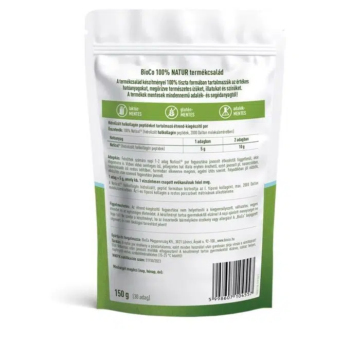 BioCo 100% NATUR Halkollagén peptidek por - 150g 2 BioCo 100% NATUR Halkollagén peptidek por - 150g - Image 2
