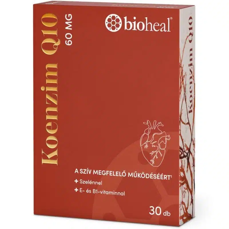 Bioheal Koenzim Q10 szelénnel + E- és B1-vitaminnal lágyzselatin kapszula - 30db 1 Bioheal Koenzim Q10 szelénnel + E- és B1-vitaminnal lágyzselatin kapszula - 30db