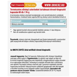 Dr. Herz Koleszterin Optimum Plus kapszula - 60db 3 Dr. Herz Koleszterin Optimum Plus kapszula - 60db - Image 2