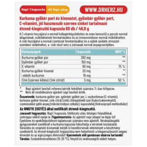 Dr. Herz Kurkuma 400mg kapszula - 60db - Image 2