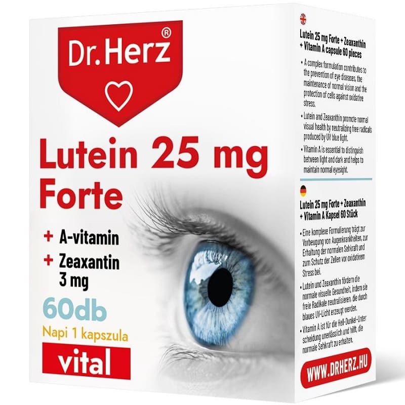 Dr. Herz Lutein 25mg kapszula - 60db 1 Dr. Herz Lutein 25mg kapszula - 60db