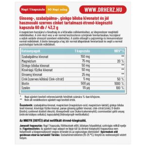Dr. Herz Multivitamin férfiaknak kapszula - 60db 3 Dr. Herz Multivitamin férfiaknak kapszula - 60db - Image 2