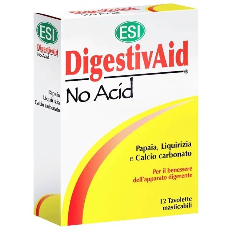 ESI Digestiv Aid - No Acid lúgosító-savlekötő tabletta - 12db 1 ESI Digestiv Aid - No Acid lúgosító-savlekötő tabletta - 12db