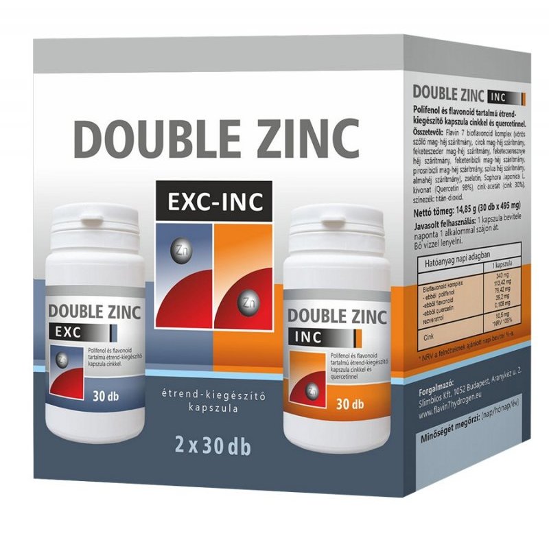 Flavin7 Double Zinc Exc-Inc kapszula - 2x30db 1 Flavin7 Double Zinc Exc-Inc kapszula - 2x30db