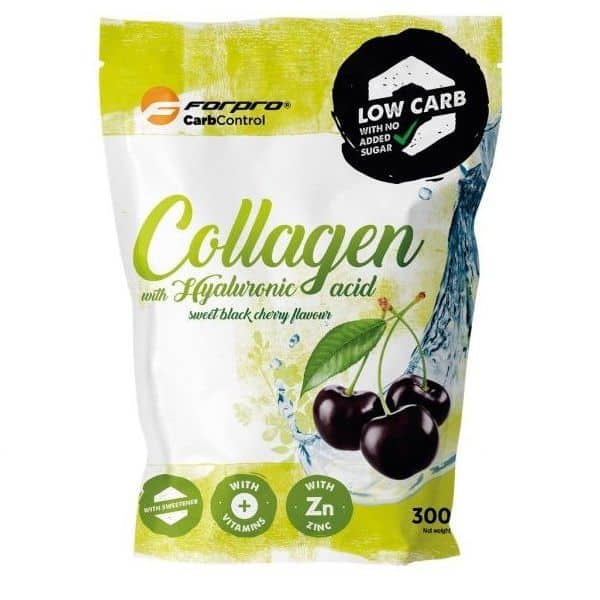 Forpro Low Carb Collagen Hyaluronsavval-Black Cherry - 300g 1 Forpro Low Carb Collagen Hyaluronsavval-Black Cherry - 300g