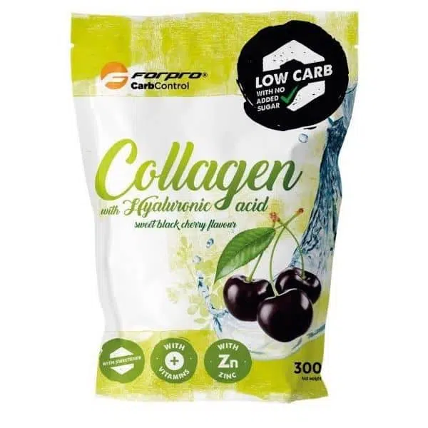 Forpro Low Carb Collagen Hyaluronsavval-Black Cherry - 300g 1 Forpro Low Carb Collagen Hyaluronsavval-Black Cherry - 300g