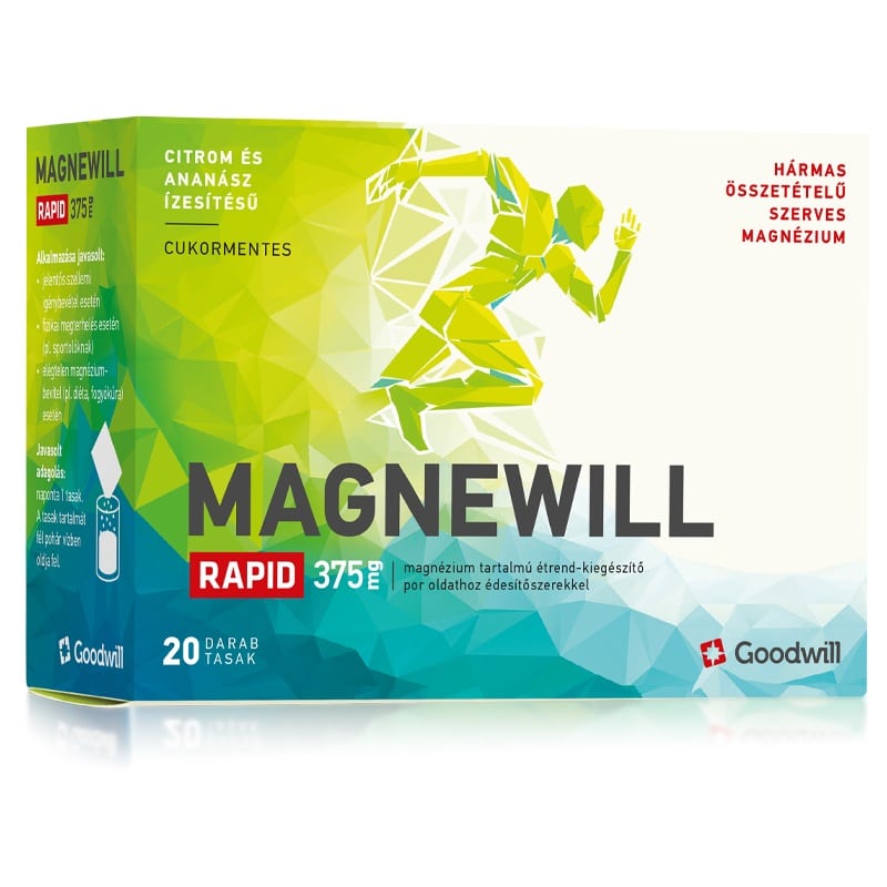 Goodwill Magnewill Rapid 375mg por - 20 tasak 1 Goodwill Magnewill Rapid 375mg por - 20 tasak