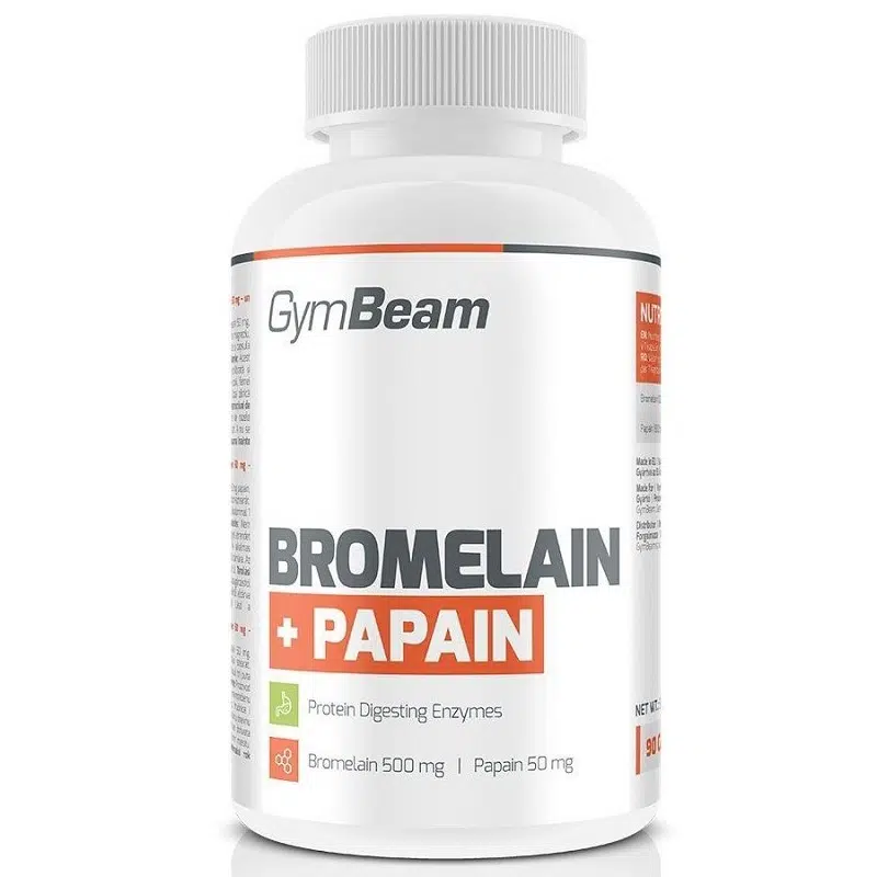 GymBeam Bromelian Papain kapszula - 90db 1 GymBeam Bromelian Papain kapszula - 90db