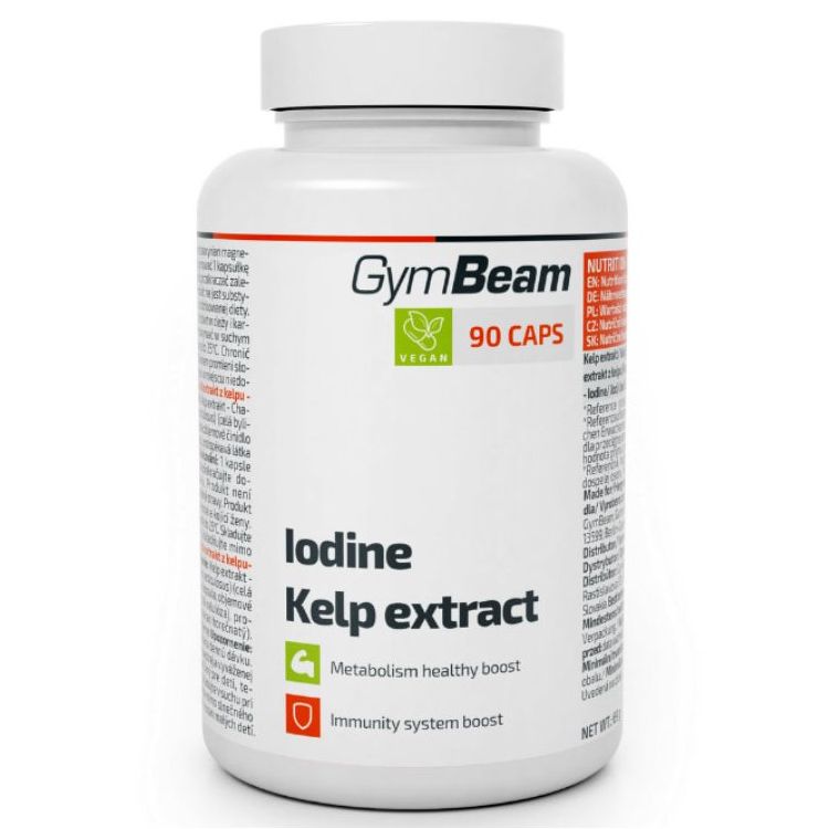 GymBeam Jód kivonat algából kapszula - 90db 1 GymBeam Jód kivonat algából kapszula - 90db