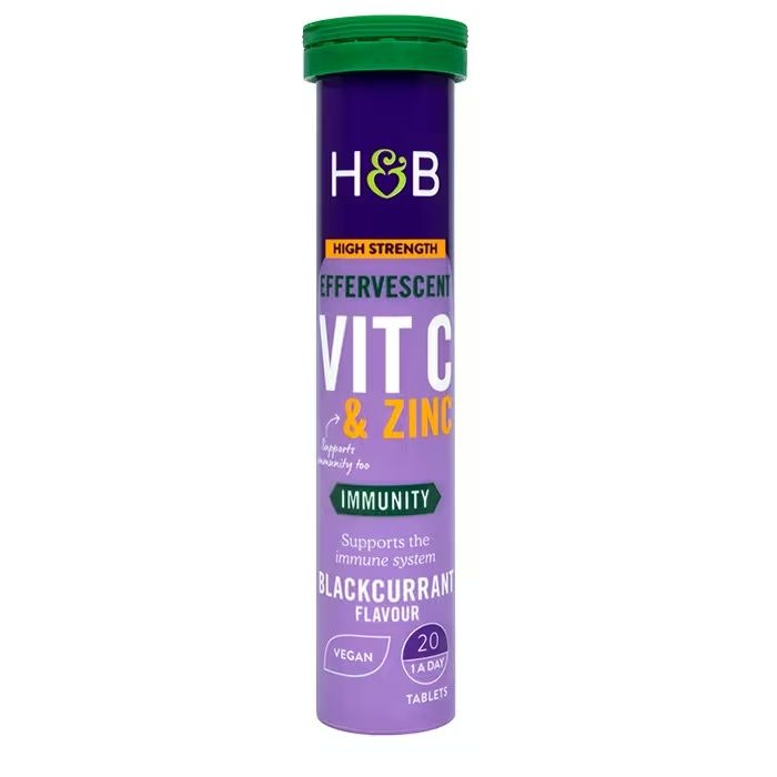 H&B C+Cink pezsgőtabletta feketeribizli - 20db 1 H&B C+Cink pezsgőtabletta feketeribizli - 20db