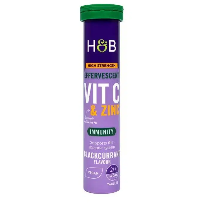H&B C+Cink pezsgőtabletta feketeribizli - 20db 1 H&B C+Cink pezsgőtabletta feketeribizli - 20db