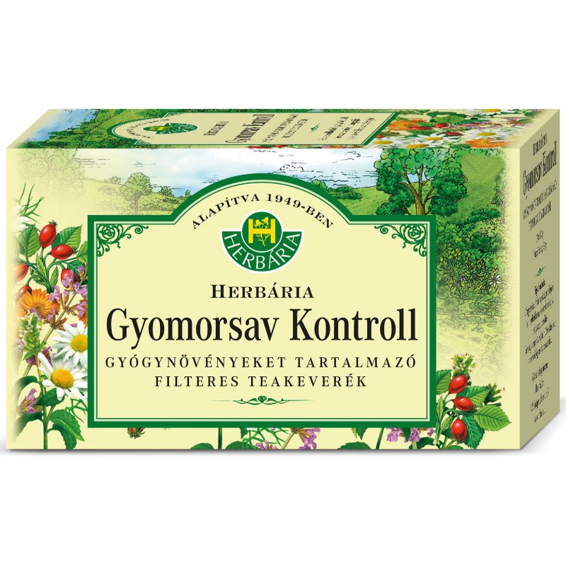 Herbária Gyomorsav kontroll teakeverék - 20 filter 1 Herbária Gyomorsav kontroll teakeverék - 20 filter