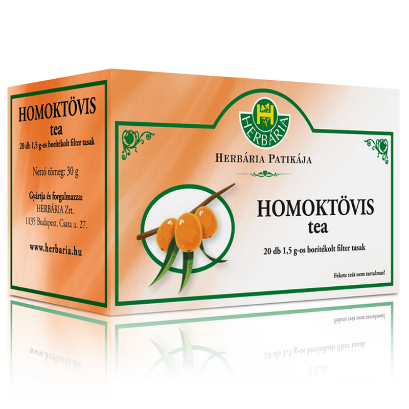 Herbária homoktövis tea filteres - 20filter 1 Herbária homoktövis tea filteres - 20filter