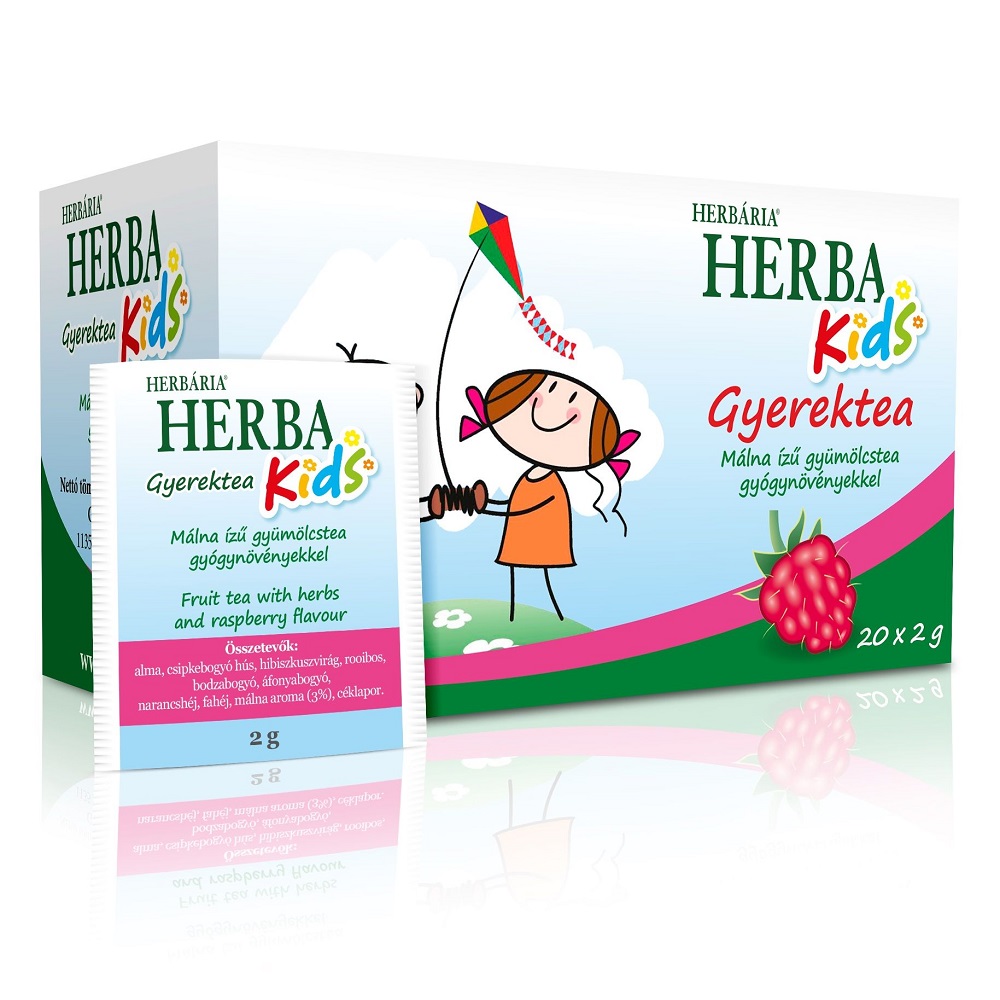 Herbária Kids Gyerek málna ízű tea - 20 filter 1 Herbária Kids Gyerek málna ízű tea - 20 filter