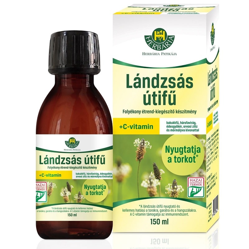 Herbária Lándzsás útifű + C-vitamin szirup - 150ml 1 Herbária Lándzsás útifű + C-vitamin szirup - 150ml