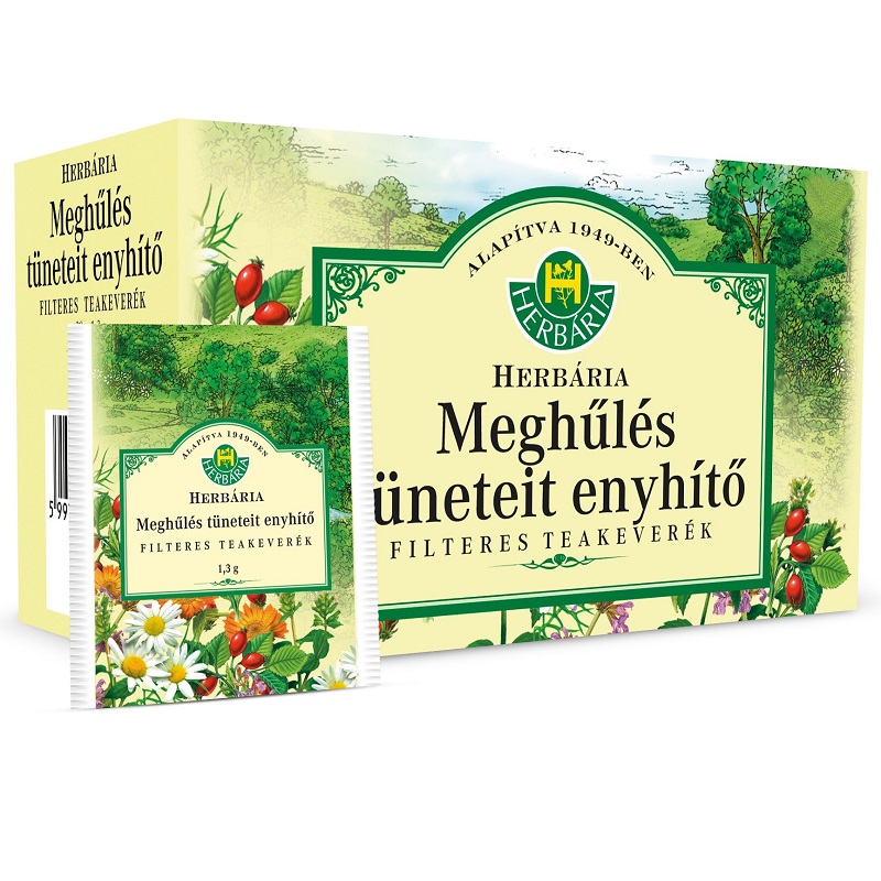 Herbária Meghűlés tüneteit enyhítő filteres tea - 20 filter 1 Herbária Meghűlés tüneteit enyhítő filteres tea - 20 filter