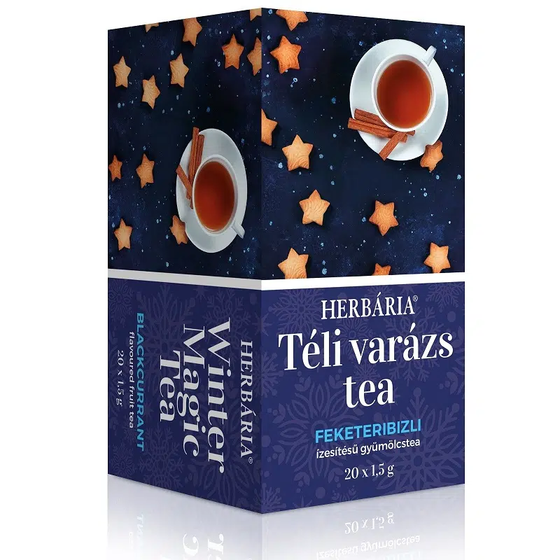 Herbária Téli Varázs feketeribizli ízű gyümölcs tea - 20 filter 1 Herbária Téli Varázs feketeribizli ízű gyümölcs tea - 20 filter
