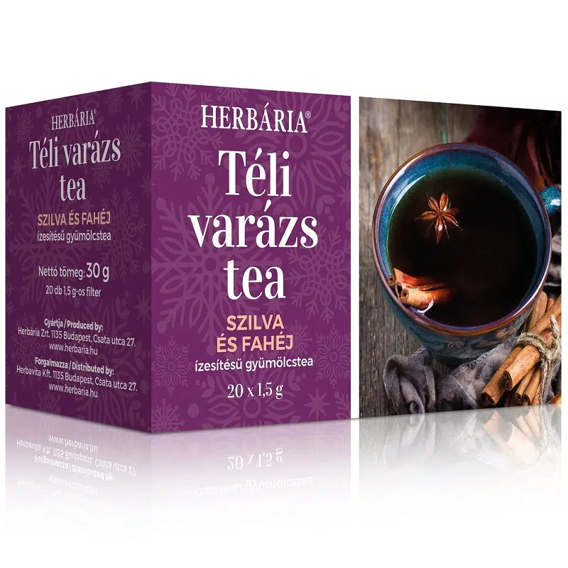 Herbária Téli Varázs szilva-fahéj ízű gyümölcs tea - 20 filter 1 Herbária Téli Varázs szilva-fahéj ízű gyümölcs tea - 20 filter