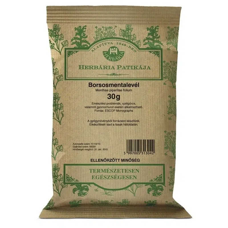 Herbária borsosmentalevél tea - 30g 1 Herbária borsosmentalevél tea - 30g