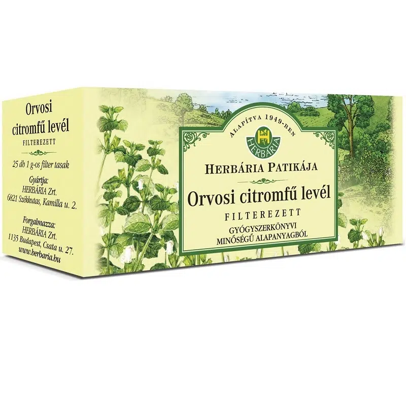 Herbária citromfű levél tea - 25x1g filter/doboz 1 Herbária citromfű levél tea - 25x1g filter