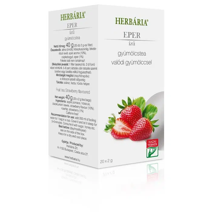 Herbária gyümölcstea eper - 20 filter 1 Herbária gyümölcstea eper - 20 filter