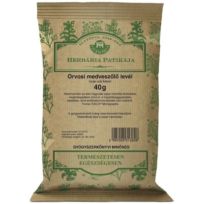 Herbária medveszőlőlevél tea - 40g 1 Herbária medveszőlőlevél tea - 40g