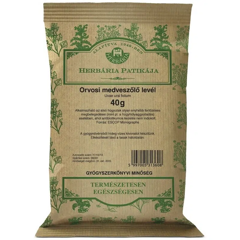 Herbária medveszőlőlevél tea - 40g 1 Herbária medveszőlőlevél tea - 40g
