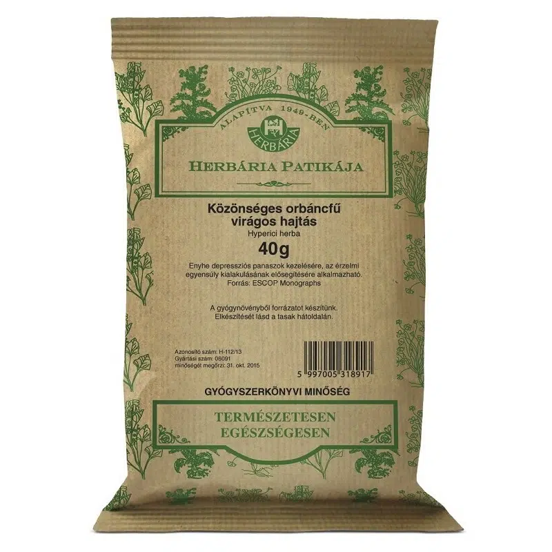 Herbária orbáncfű virágos hajtás tea - 40g 1 Herbária orbáncfű virágos hajtás tea - 40g