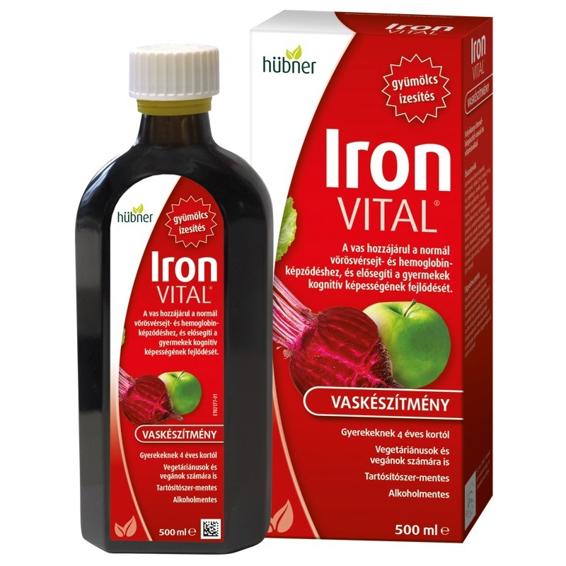 Hübner Iron Vital szirup - 500ml 1 Hübner Iron Vital szirup - 500ml