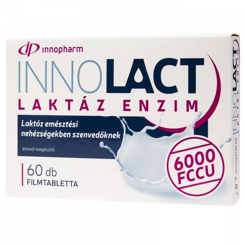 InnoPharm InnoLact Laktáz enzim 6000fccu filmtabletta - 60db 1 InnoPharm InnoLact Laktáz enzim 6000fccu filmtabletta - 60db