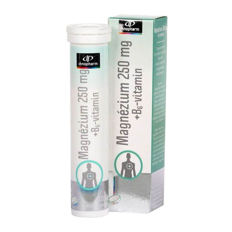 InnoPharm Magnézium B6-vitamin pezsgőtabletta - 20db 1 InnoPharm Magnézium B6-vitamin pezsgőtabletta - 20db