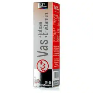 InnoPharm Vas + Folsav + C-vitamin pezsgőtabletta – 20db