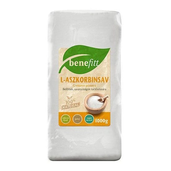 Interherb Benefitt L-Aszkorbinsav - 1000g 1 Interherb Benefitt L-Aszkorbinsav - 1000g