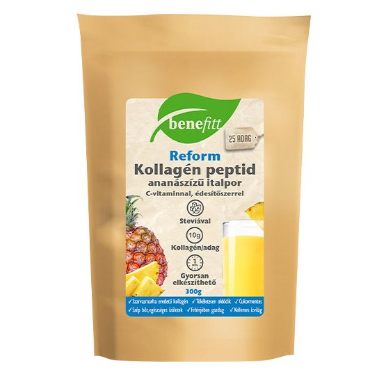 Interherb Benefitt Reform Kollagén italpor, ananászos - 300g 1 Interherb Benefitt Reform Kollagén italpor, ananászos - 300g