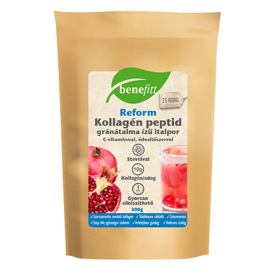 Interherb Benefitt Reform Kollagén italpor, gránátalma - 300g 1 Interherb Benefitt Reform Kollagén italpor, gránátalma - 300g