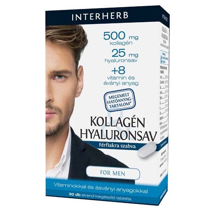 Interherb Kollagén Hyaluronsav Men kapszula - 30db 1 Interherb Kollagén Hyaluronsav Men kapszula - 30db