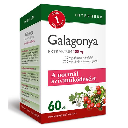 Interherb Napi 1 Galagonya Extraktum kapszula - 60db 1 Interherb Napi 1 Galagonya extraktum kapszula - 60db