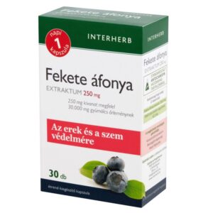 Interherb Napi 1 fekete áfonya extraktum 250mg kapszula - 30db