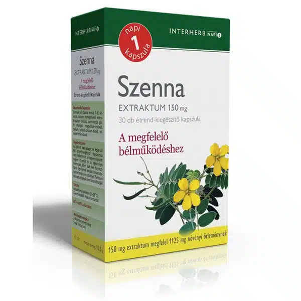 Interherb Napi 1 Szenna Extraktum kapszula - 30db 1 Interherb Napi 1 Szenna Extraktum kapszula – 30db