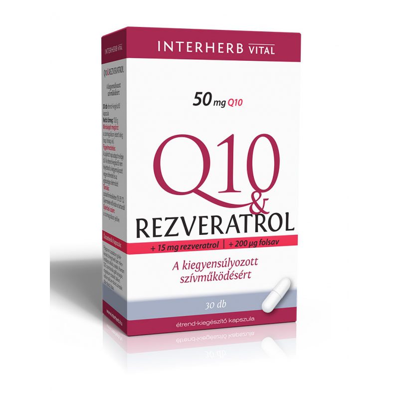 Interherb Q10 Rezveratrol kapszula - 30db 1 Interherb Q10 & Rezveratrol kapszula – 30db