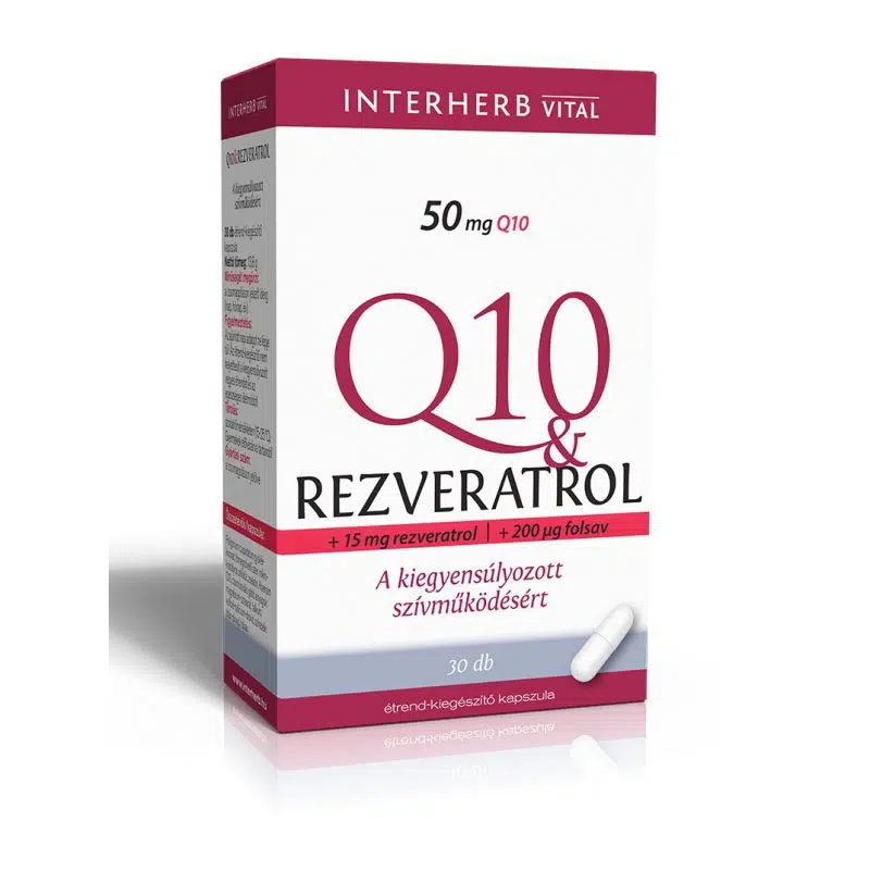 Interherb Q10 Rezveratrol kapszula - 30db 1 Interherb Q10 & Rezveratrol kapszula – 30db