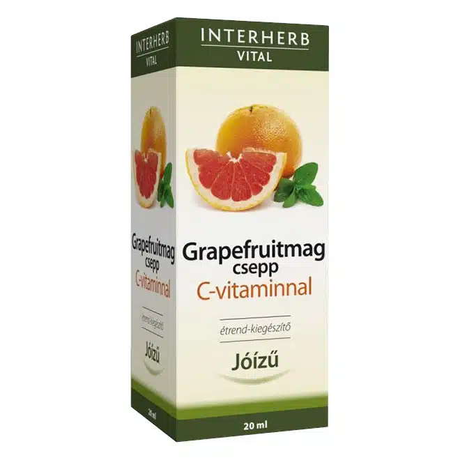 Interherb Grapefruitmag csepp C-vitaminnal - 20ml 1 Interherb Grapefruitmag csepp C-vitaminnal - 20ml