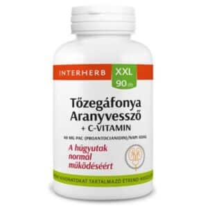 Interherb XXL Tőzegáfonya+Aranyvessző+C-vitamin kapszula - 90db