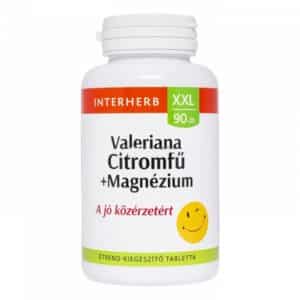 Interherb XXL Valeriana - Citromfű + Magnézium tabletta - 90db