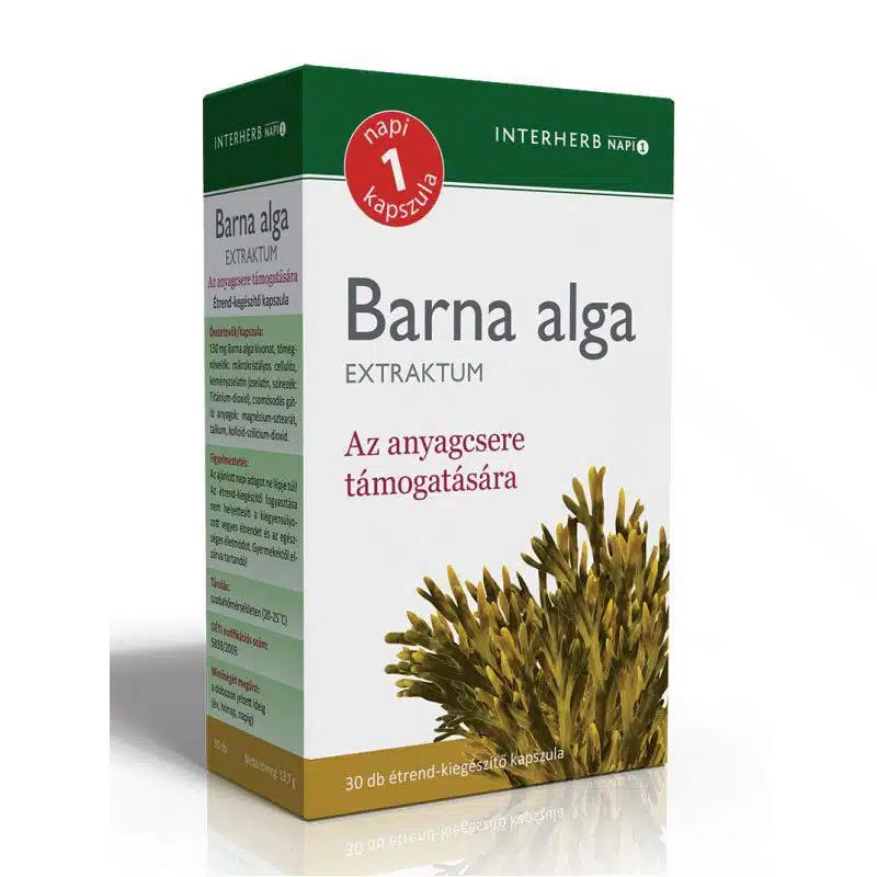 Interherb Napi 1 Barna alga Extraktum kapszula - 30db 1 Interherb Napi 1 Barna alga Extraktum kapszula – 30db